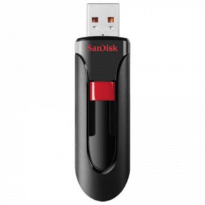 Флэш-диск 16GB SANDISK Cruzer Glide USB 3.0, черный, SDCZ600