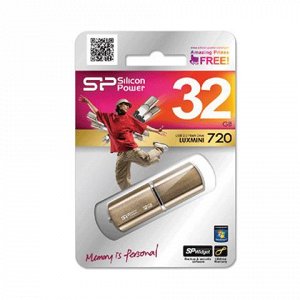 Флэш-диск 32GB SILICON POWER LuxMini 720 USB 2.0, металл. ко