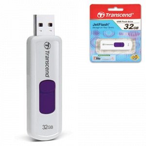 Флэш-диск 32GB TRANSCEND JetFlash 530 USB2.0, белый, TS32GJF