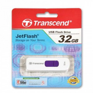 Флэш-диск 32GB TRANSCEND JetFlash 530 USB2.0, белый, TS32GJF