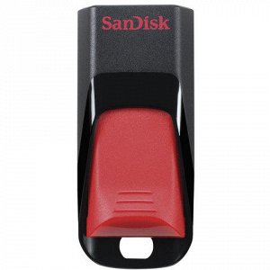Флэш-диск 64GB SANDISK Cruzer Edge USB 2.0, черный, SDCZ51-0