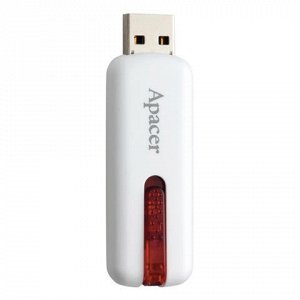 Флэш-диск 8GB APACER Handy Steno AH326, USB 2.0, белый, AP8G