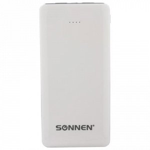 Аккумулятор внешний SONNEN Powerbank V31, 12000 mAh, литий-п