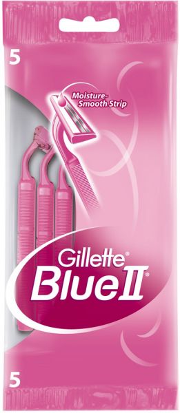 GILLETTE BLUEII Бритвы одноразовые для женщин 5шт