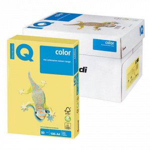 Бумага IQ color А4, 80 г/м, 100 л., умеренно-интенсив (тренд