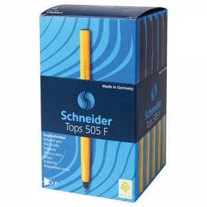 Ручка шариковая SCHNEIDER (Германия) Tops 505 F, корпус желт