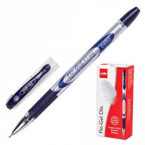 Ручка гелевая CELLO Flo Gel, корпус с печатью, игольч. узел