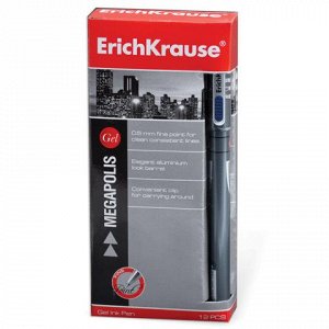 Ручка гелевая ERICH KRAUSE Megapolis Gel, корпус с печатью,