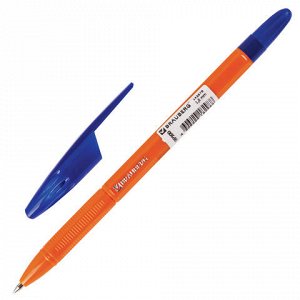 Ручка шариковая масляная BRAUBERG X-100, корпус оранжевый, у