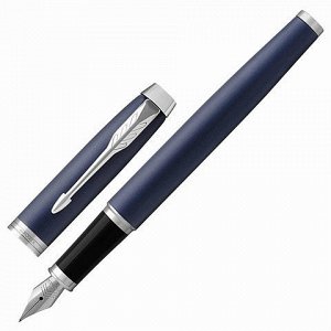 Ручка подарочная перьевая PARKER IM Core Matte Blue CT, темн