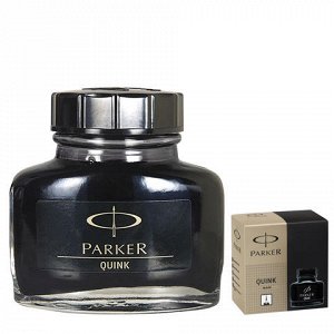 Чернила PARKER (Германия) Bottle Quink, 57 мл, 1950375, черн
