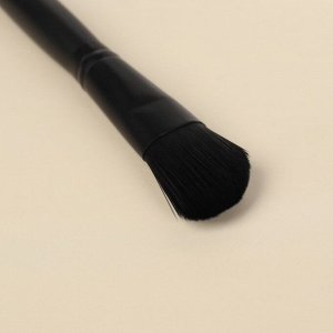 Кисть для макияжа «Premium», скошенная, 18 (+/- 1) см, цвет чёрный