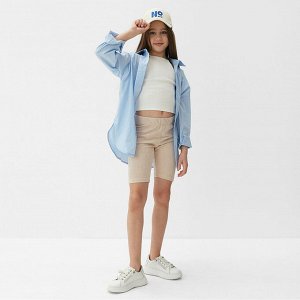 Велосипедки детские MINAKU: Casual Collection KIDS цвет грязно-розовый, рост 116