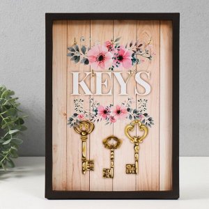 Ключница открытая "KEYS"  5 крючков,  23х32 см