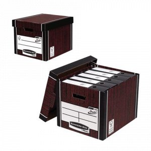 Короб архивный FELLOWES (BANKERS BOX) Woodgrain 32,5x28,5x38