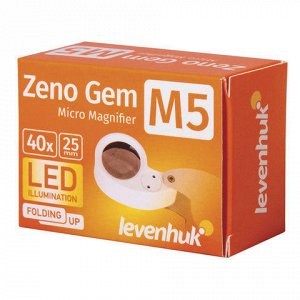 Лупа LEVENHUK Zeno Gem M5, увеличение х40, диаметр линзы 25м