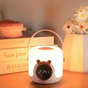 Беспроводной ночник с функцией часов Cute Pet Handhold Lamp