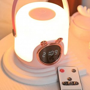 Беспроводной ночник с функцией часов Cute Pet Handhold Lamp