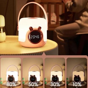 Беспроводной ночник с функцией часов Cute Pet Handhold Lamp