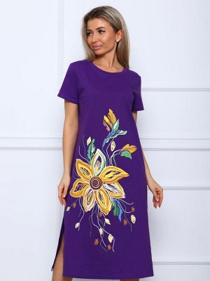 Лили - платье-футболка фиолетовый