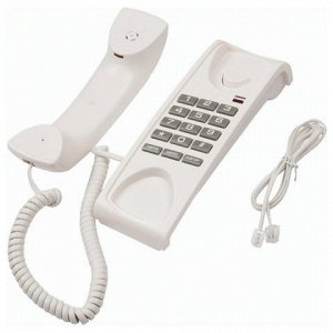 Телефон RITMIX RT-007 white, световая индикация звонка, мело