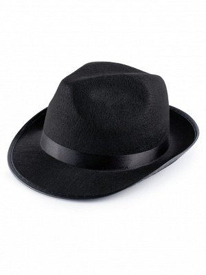Шляпа мафиози фетр цвет черный