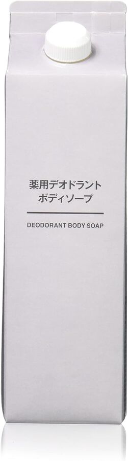 MUJI Deodorant Body Soap - мыло для душа минималистичного дизайна с увлажняющими компонентами