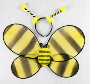 Набор карнавальный Пчелка 2 предмета: ободок/крылья
