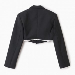 Пиджак укороченный MIST, темно-серый