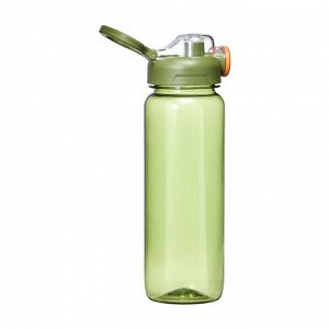 Бутылка для воды, с поильником, 800 мл, зеленая