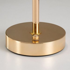 Настольная лампа сенсорная «Гелия» LED 10 Вт АКБ золото 15x15x30 см