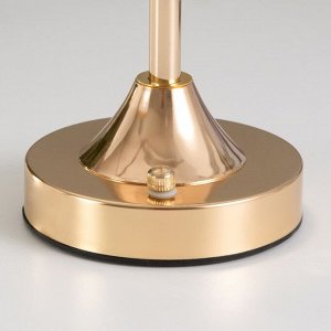 Настольная лампа сенсорная "Бианка" LED 10Вт АКБ золото 15х15х33 см