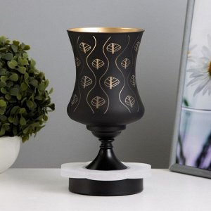 Аромалампа с подсветкой «Листья» GU10 35 Вт+RGB черный 11x11x23 см