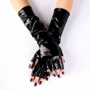 Перчатки без пальцев цвет черный