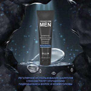 Ollin Шампунь для мужчин для волос и тела ежедневный Оллин 250 мл Premier for men