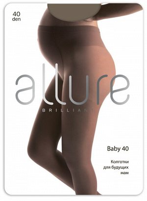 Allure Прозрачные колготки для беременных женщин с анатомической вставкой поддерживающей живот