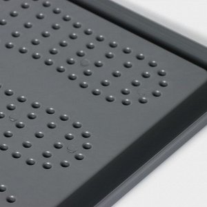 Лоток для обуви малый Darel plastic, 43.5x39 см, пластик, серый