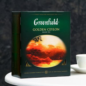 Чай черный Greenfield Golden Ceylon, 100 пакетиков*2 г