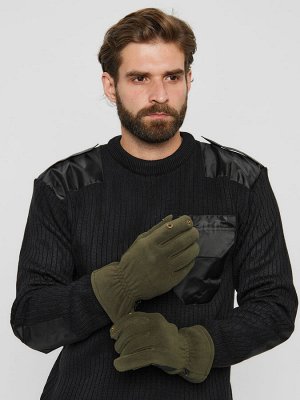 Зимние перчатки (хаки) из флиса
