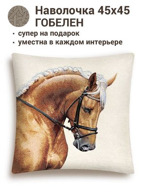 Конь рыжий Наволочка 45х45 см 01250