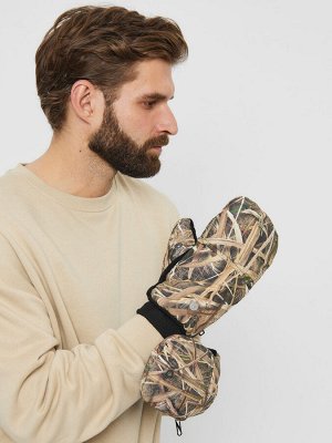 Зимний камуфляжный Варежки-перчатки (растительность)
