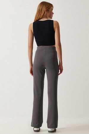 Женские удобные трикотажные брюки из лайкры с завышенной талией RV00090