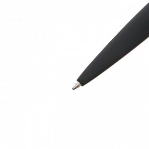 СИМА-ЛЕНД Ручка шариковая поворотная, 1.0 мм, BrunoVisconti VERONA, стержень синий, металлический корпус Soft Touch чёрный, в футляре из экокожи