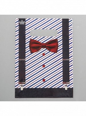 Пакет полиэтилен 19 х25 см 30 мкм Костюмчик с прорубной ручкой 1/50