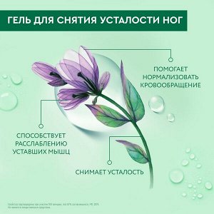 Чистая Линия гель-свежесть для ног СНЯТИЕ УСТАЛОСТИ с мятой, медуницей, подорожником, ромашкой, конским каштаном 75 мл