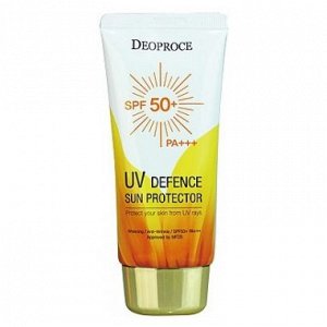 DEOPROCE UV DEFENCE SUN PROTECTOR SPF50+ PA+++ 70 gr СОЛНЦЕЗАЩИТНЫЙ КРЕМ ДЛЯ ЛИЦА SPF50+ PA+++