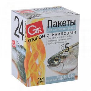 GRIFON Пакеты для запекания рыбы 5шт, 25x55см, шоу-бокс, 101-210