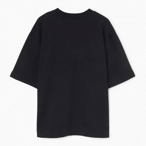 Футболка мужская из органического хлопка MINAKU REGULAR FIT: чёрная