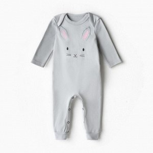 Комбинезон Крошка Я Baby Bunny, рост 68-74, серый 9586513