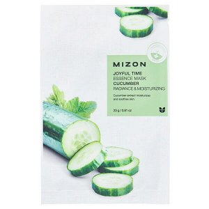 Освежающая тканевая маска для лица с экстрактом огурца Mizon Joyful Time Essence Mask Cucumber, 23гр